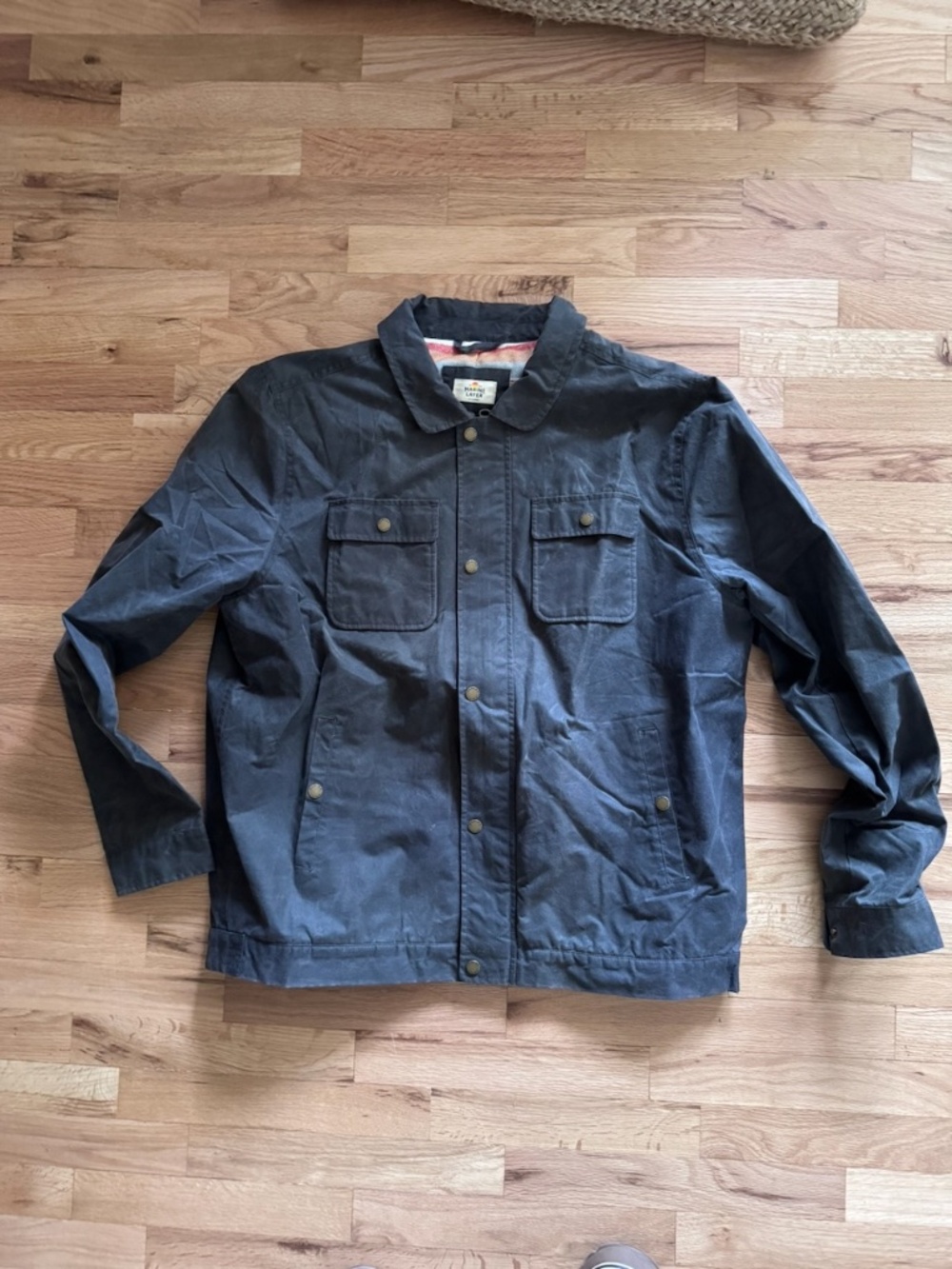 Marine Layer Waxed Canvas Jacket  Mens XL